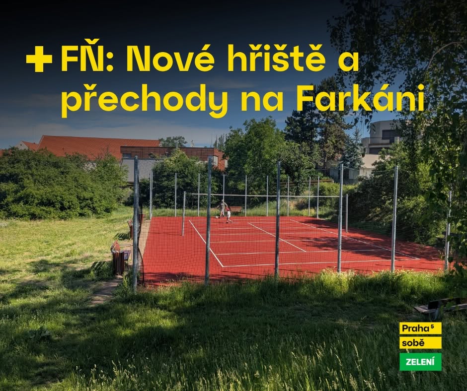 Víceúčelové hřiště pod Peroutkovou na Farkáni už slouží dětem i dospělým! ⚽ 🎾